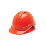 Pyramex - Ridgeline Hard Hat - Hi Vis Orange-Ridgeline Vented Cap Style 4 Pt Ratchet Suspension - 16/Each
