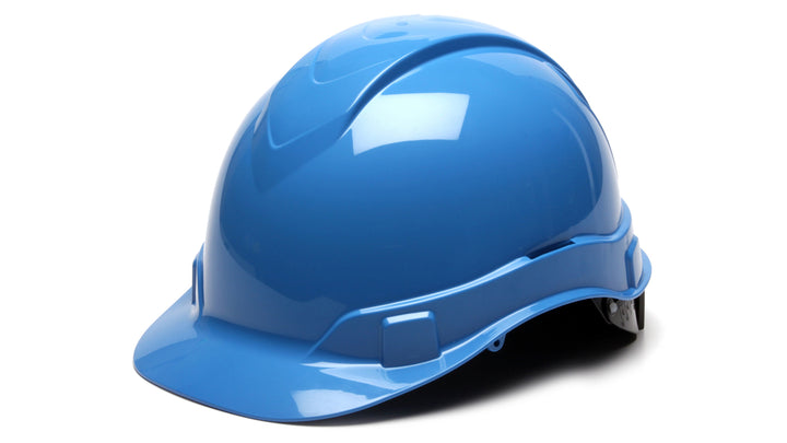 Pyramex - Ridgeline Hard Hat - Light Blue-Ridgeline Cap Style 4 Pt Ratchet Suspension - 16/Each