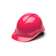 Pyramex - Ridgeline Hard Hat - Hi vis Pink-Ridgeline Cap Style 4 Pt Ratchet Suspension - 16/Each