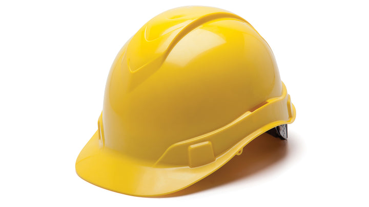 Pyramex - Ridgeline Hard Hat - Yellow-Ridgeline Cap Style 6 Pt Ratchet Suspension - 16/Each