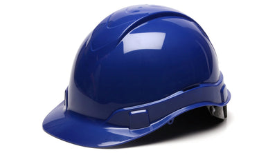 Pyramex Ridgeline Cap Style Hard Hat Blue 6 Pt Ratchet Suspension