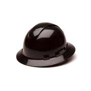 Pyramex - Ridgeline Vented Hard Hat - Black-Ridgeline Full Brim 4 Pt Ratchet Suspension - 12/Each