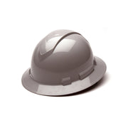 Pyramex - Ridgeline Hard Hat - Gray-Ridgeline Full Brim 4 Pt Ratchet Suspension - 12/Each
