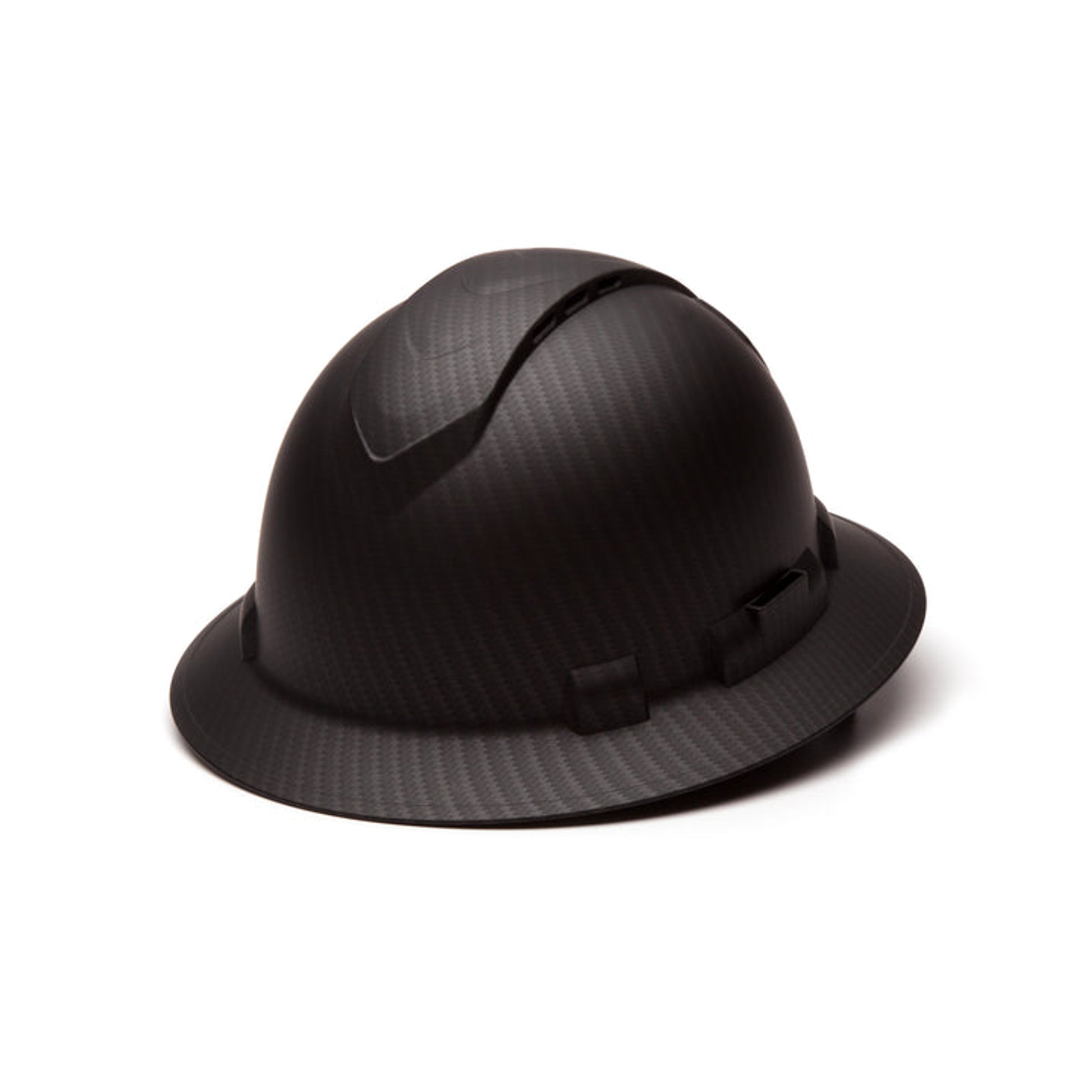 Pyramex - Matte Black Graphite Pattern Ridgeline Vented Full Brim 4 Pt Ratchet Suspension - 12/Each