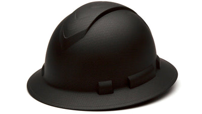 Pyramex Ridgeline Full Brim Hard Hat Graphite 4 Pt Ratchet Suspension