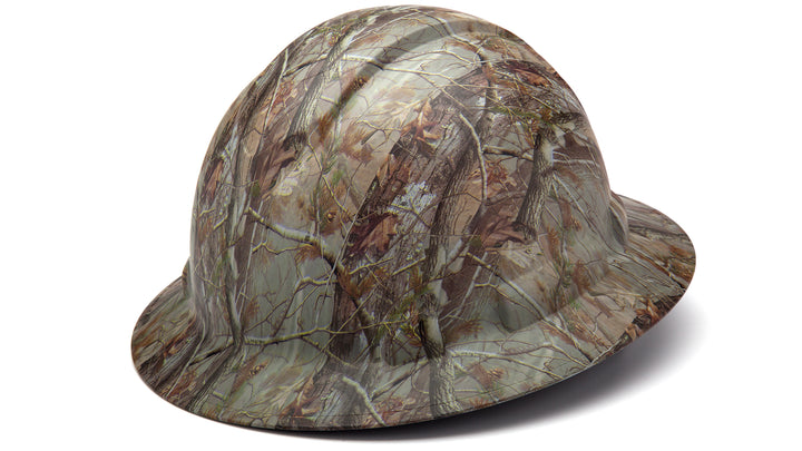 Pyramex - Ridgeline Full Brim Hard Hat - Matte Camo Pattern -Ridgeline Full Brim 4 Pt Ratchet Suspension - 12/Each