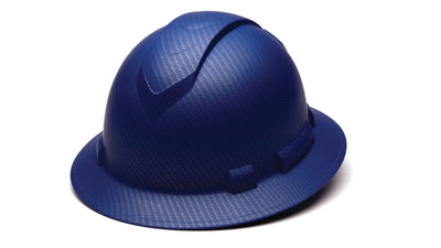 Pyramex Ridgeline Full Brim 4Pt Ratchet - Matte Blue Graph