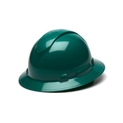 Pyramex - Ridgeline Full Brim Hard Hat - Green-Ridgeline Full Brim 4 Pt Ratchet Suspension - 12/Each
