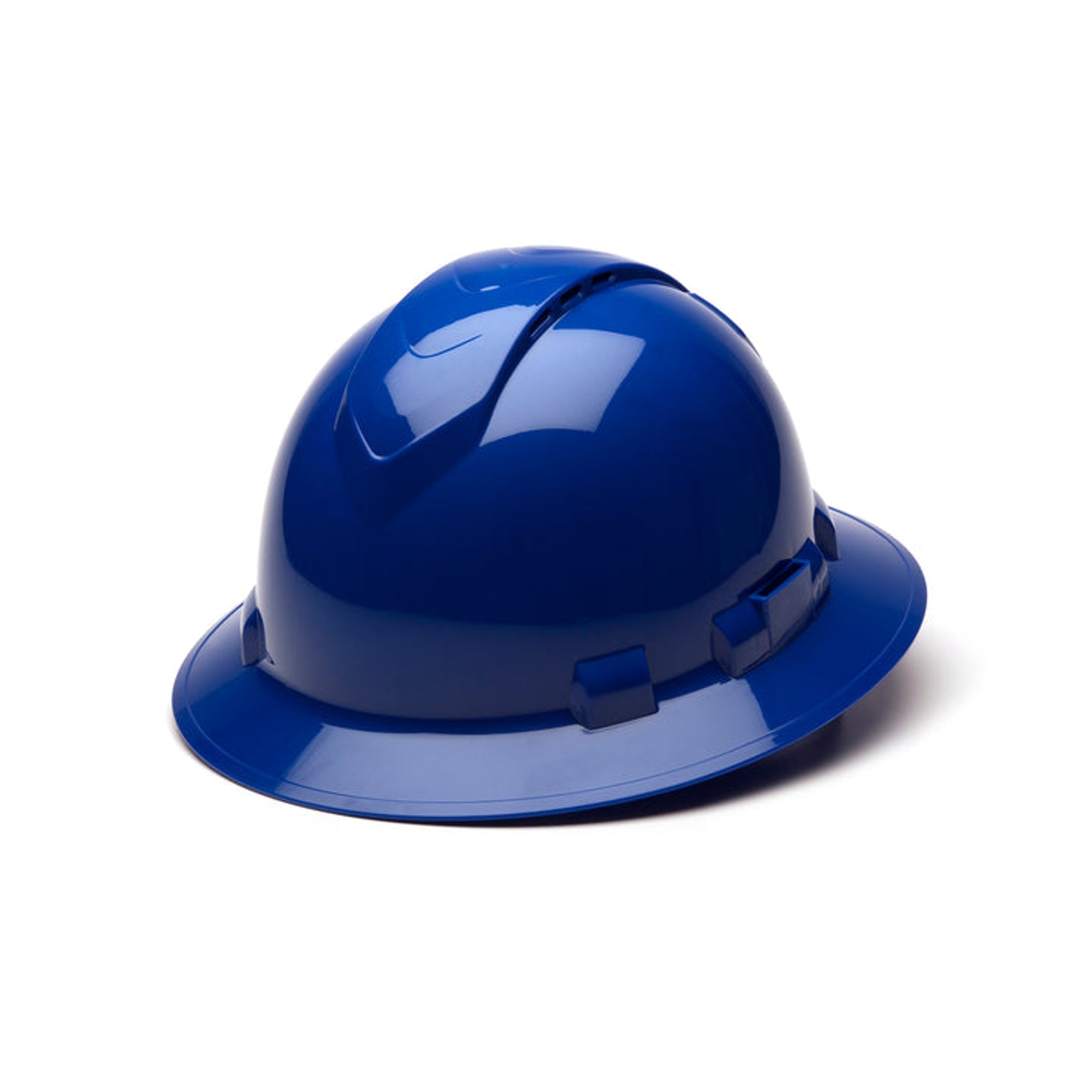 Pyramex - Blue Ridgeline Vented Full Brim 4 Pt Ratchet Suspension - 12/Each