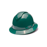 Pyramex - Ridgeline Full Brim Hard Hat Vented - Green-Ridgeline Full Brim 4 Pt Ratchet Suspension - 12/Each
