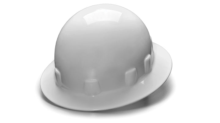 Pyramex - SL Series Sleek Shell Hard Hat - White-Sleek Shell Full Brim  4 Pt Ratchet Suspension  - 12/Each
