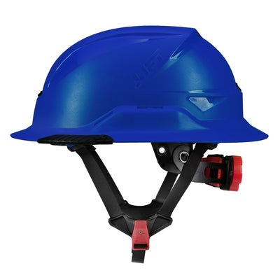 Lift Safety RADIX Type II Full Brim Non-Vented Helmet with twiceme - Blue - HRXF-25BE2