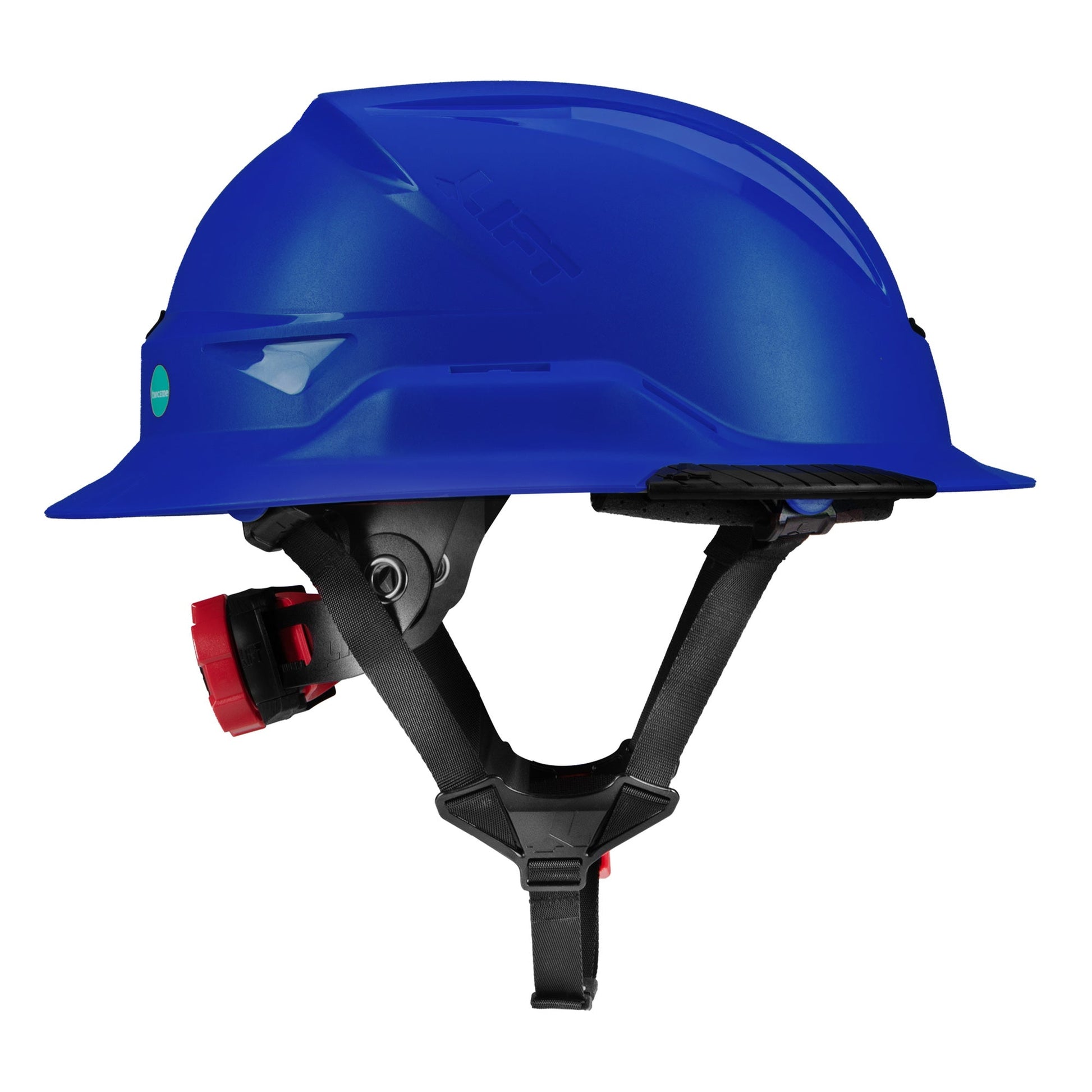 Lift Safety RADIX Type II Full Brim Non-Vented Helmet with twiceme - Blue - HRXF-25BE2