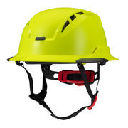 Lift Safety RADIX Type II Full Brim Vented Helmet with twiceme - Hi-Viz Yellow - HRXF-25HVC2