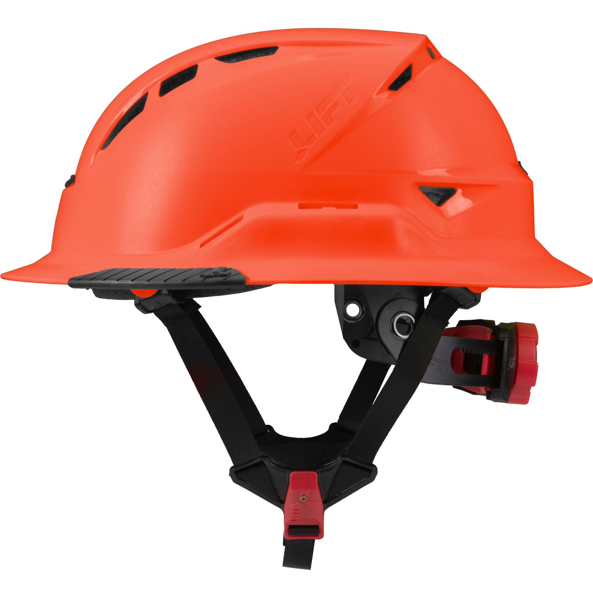Lift Safety RADIX Type II Full Brim Vented Helmet with twiceme - Hi-Viz Orange - HRXF-25OC2