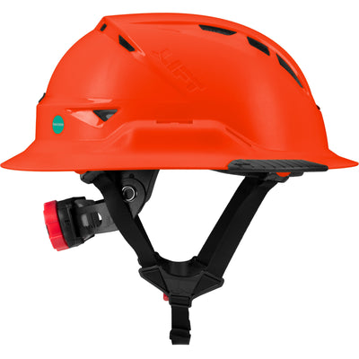 Lift Safety RADIX Type II Full Brim Vented Helmet with twiceme - Hi-Viz Orange - HRXF-25OC2