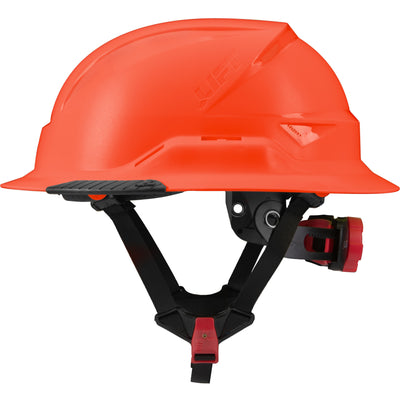 Lift Safety RADIX Type II Full Brim Non-Vented Helmet with twiceme - Hi-Viz Orange - HRXF-25OE2