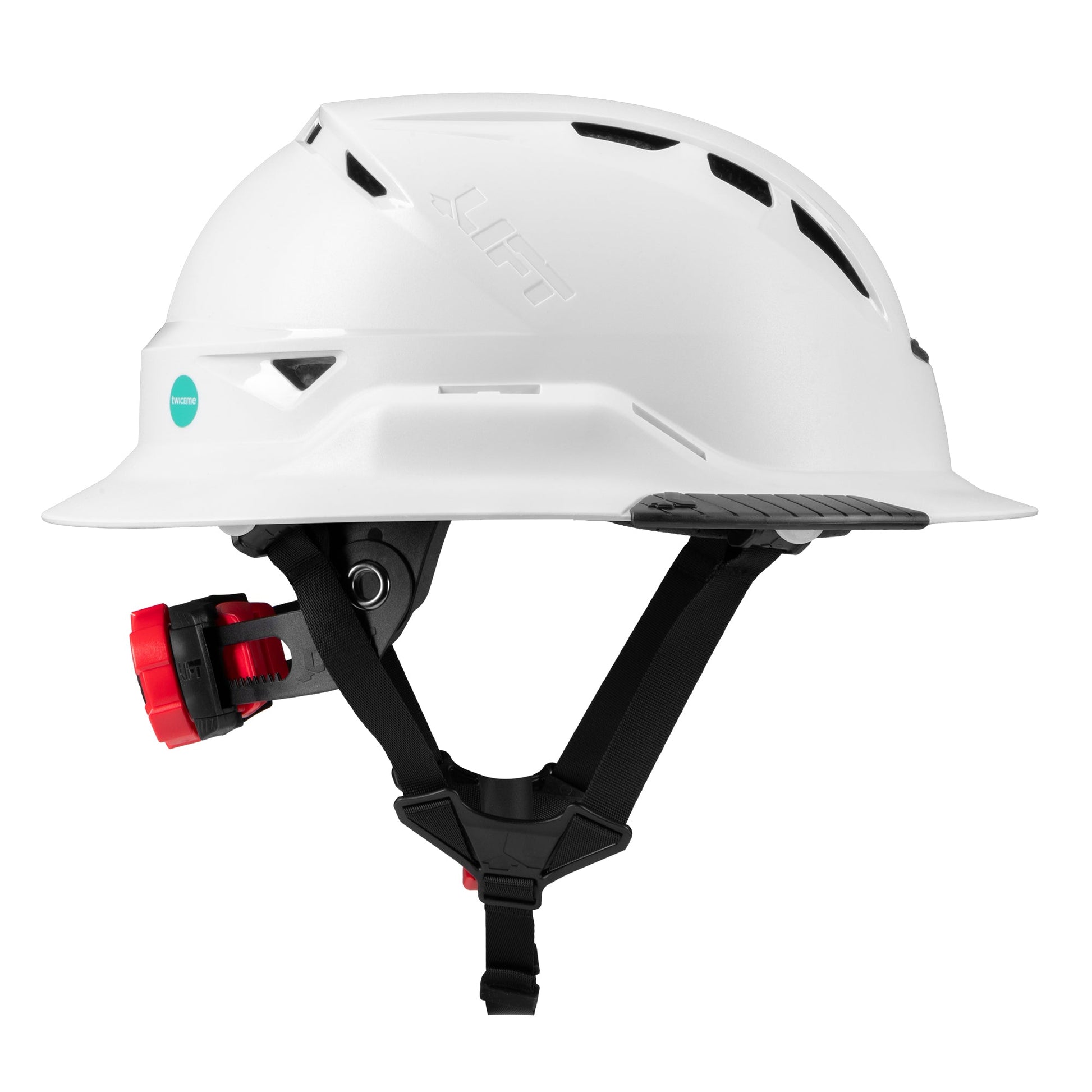 Lift Safety RADIX Type II Full Brim Vented Helmet with twiceme - White - HRXF-25WC2