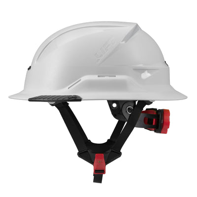 Lift Safety RADIX Type II Full Brim Non-Vented Helmet with twiceme - White - HRXF-25WE2