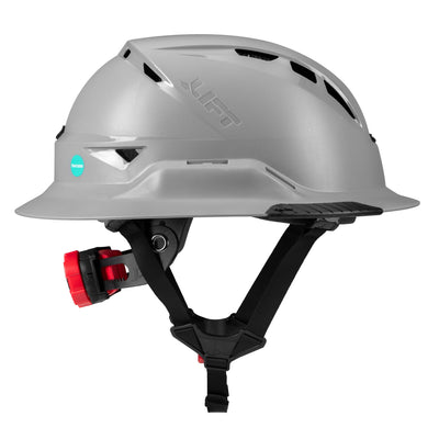 Lift Safety RADIX Type II Full Brim Vented Helmet with twiceme - Gray - HRXF-25YC2