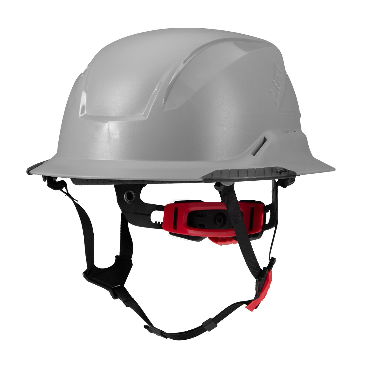 Lift Safety RADIX Type II Full Brim Non-Vented Helmet with twiceme - Gray - HRXF-25YE2