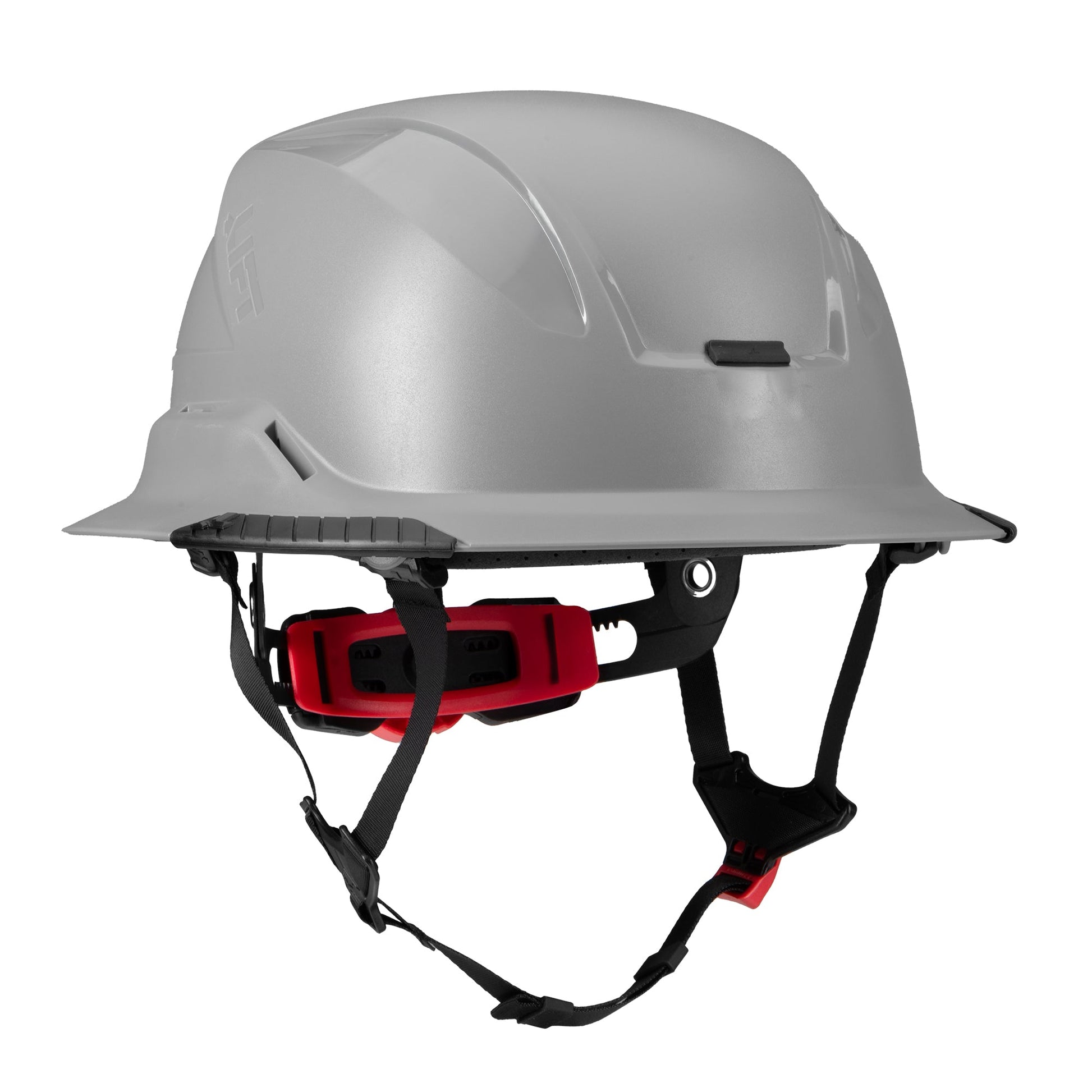 Lift Safety RADIX Type II Full Brim Non-Vented Helmet with twiceme - Gray - HRXF-25YE2