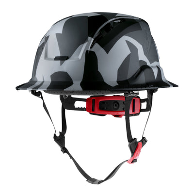 Lift Safety RADIX Type II Full Brim Vented Helmet with twiceme - Black Geo Camo - HRXF-26UCC2