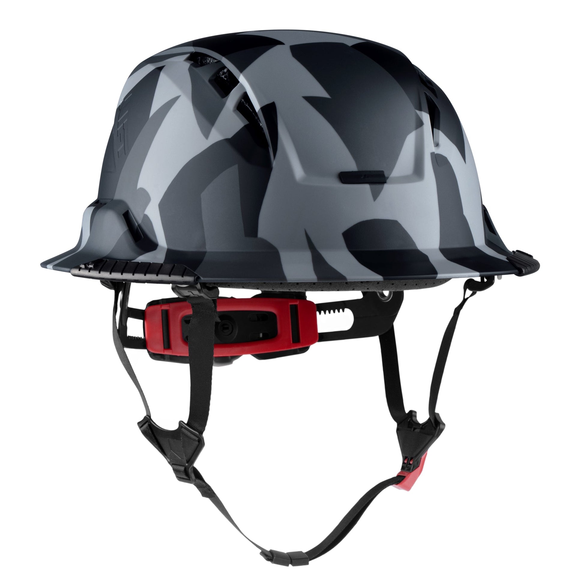 Lift Safety RADIX Type II Full Brim Vented Helmet with twiceme - Black Geo Camo - HRXF-26UCC2