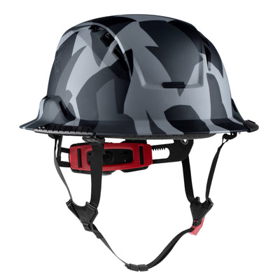 Lift Safety RADIX Type II Full Brim Vented Helmet with twiceme - Black Geo Camo - HRXF-26UCC2