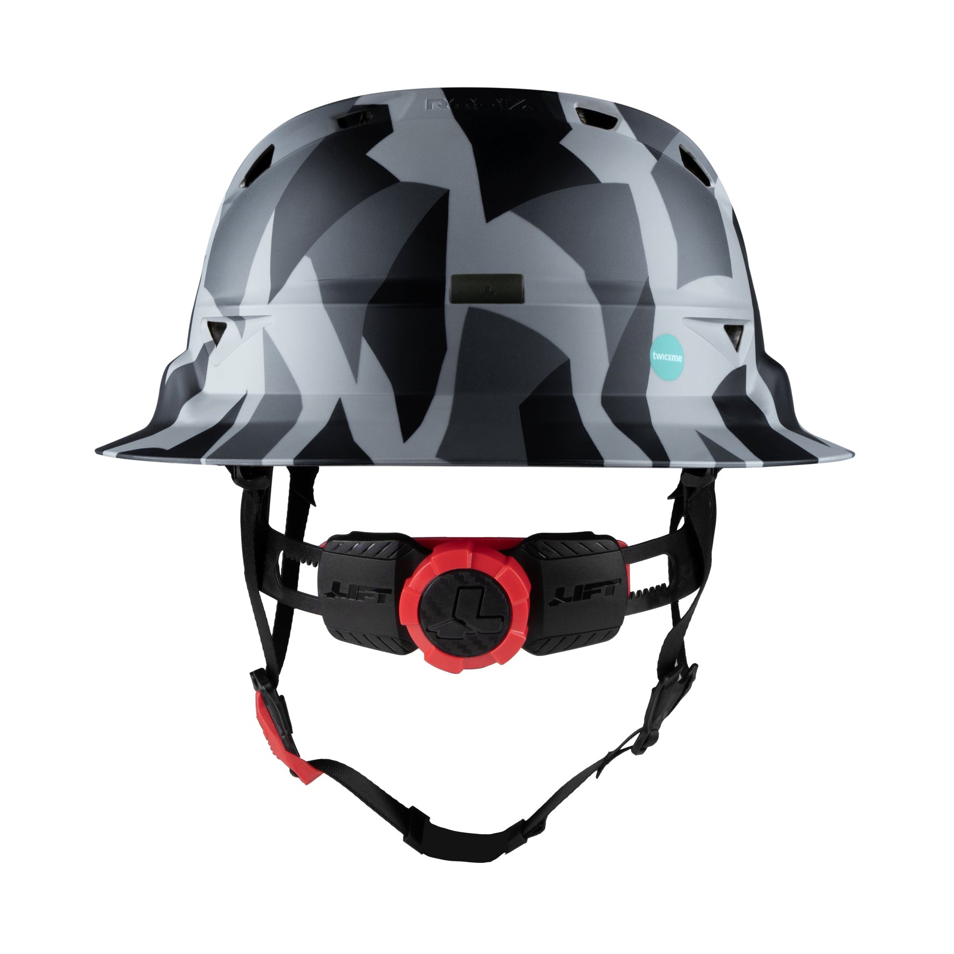 Lift Safety RADIX Type II Full Brim Vented Helmet with twiceme - Black Geo Camo - HRXF-26UCC2