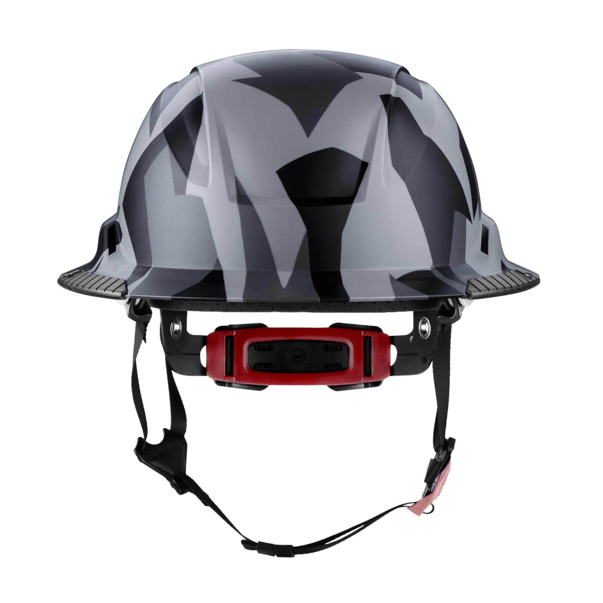 Lift Safety RADIX Type II Full Brim Non-Vented Helmet with twiceme - Black Geo Camo - HRXF-26UCE2