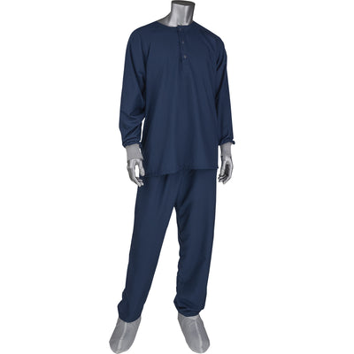 Uniform Technology Reusable Clothing Microdenier ESD Sitewear Top - Navy - 1/EA - HSCTM3-48NV