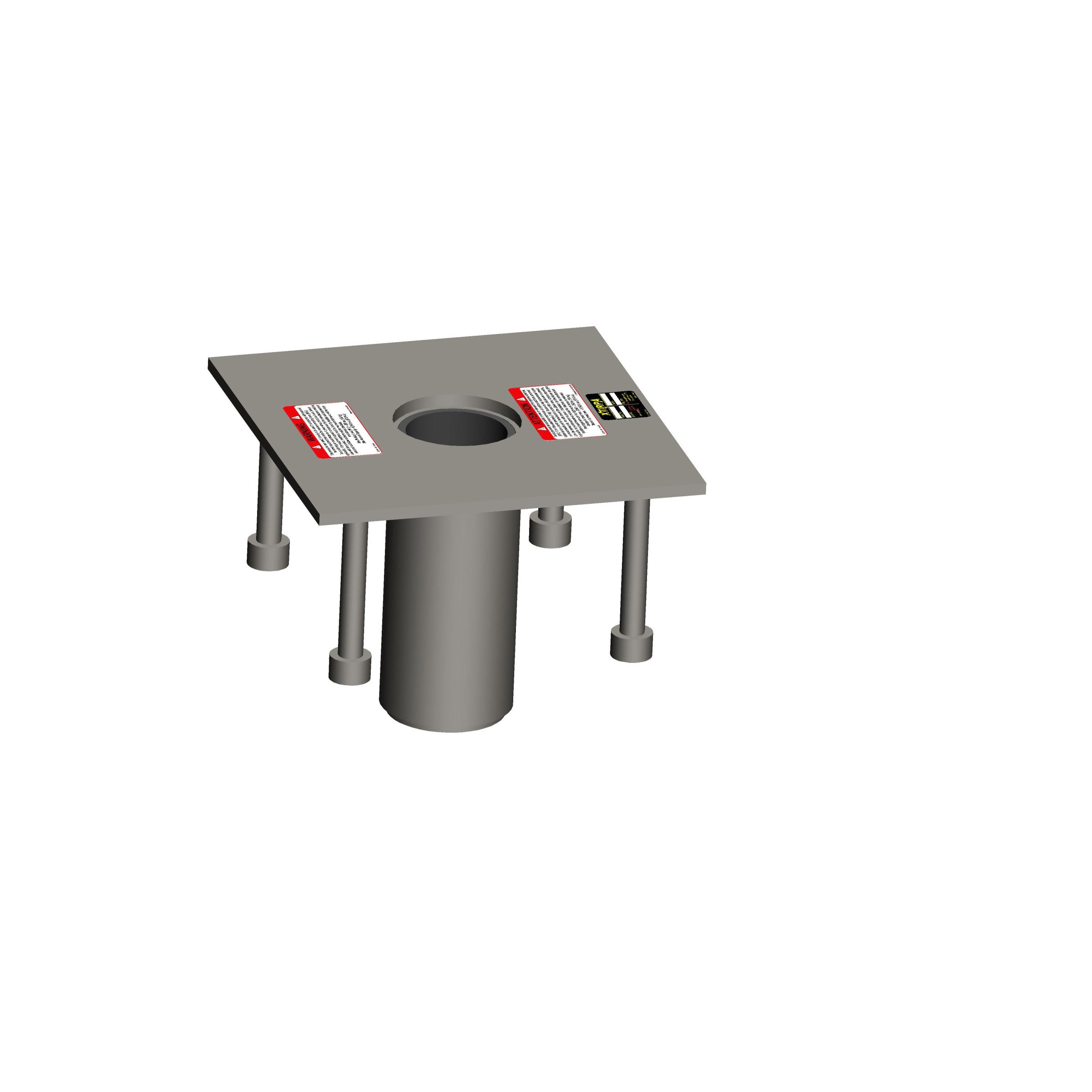 Xtirpa IN-2007 3" Fresh Concrete Floor Adapter 304 SST