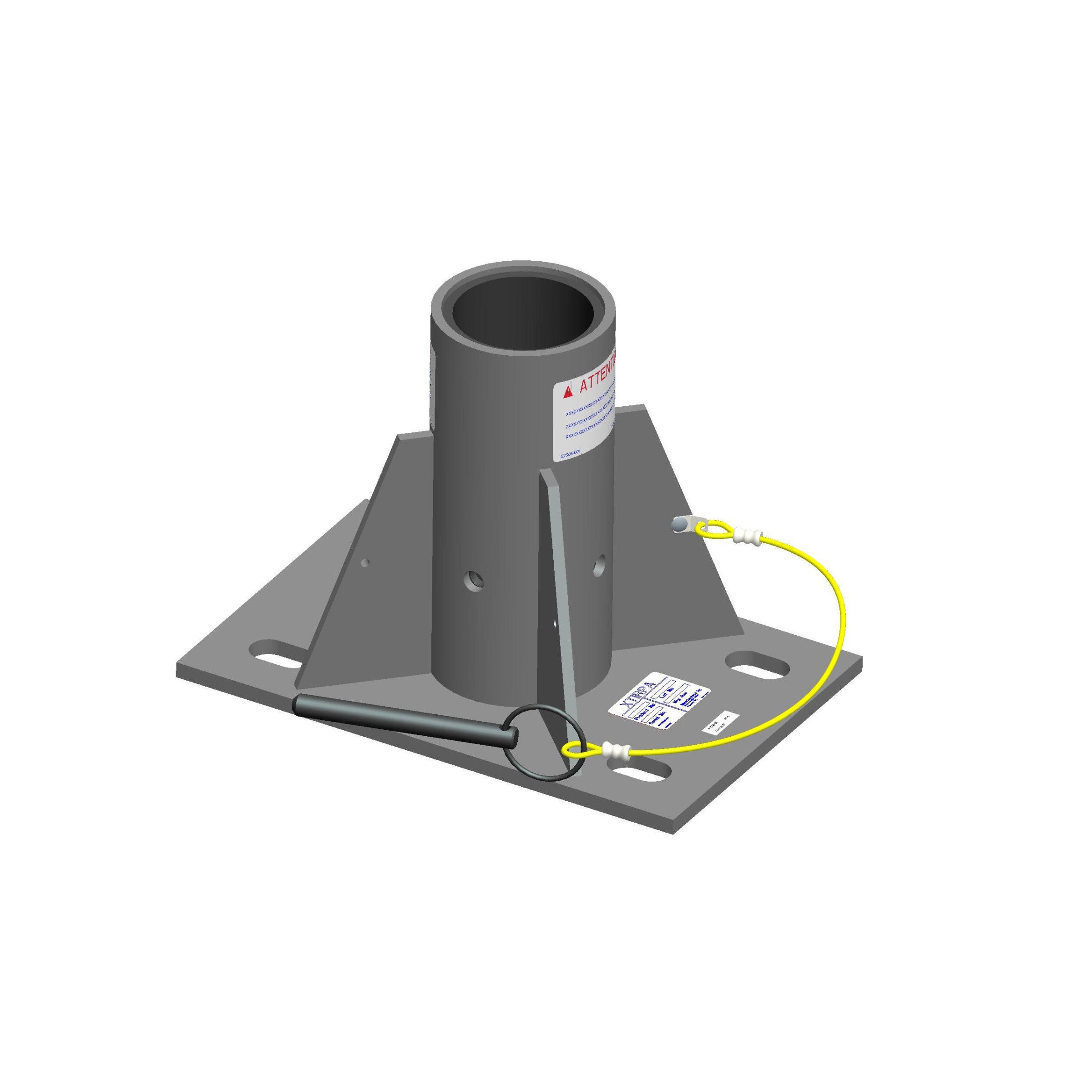 Xtirpa IN-2105 3" Center Floor Adapter 304 SST
