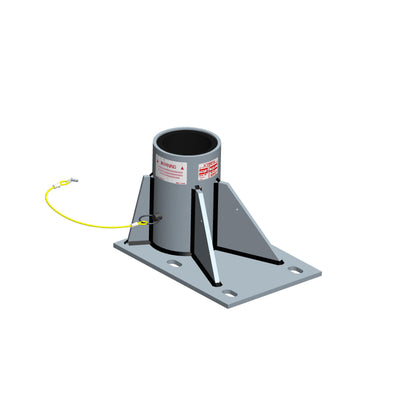 Xtirpa 4" Floor Adapter Zinc Plated - IN-2302