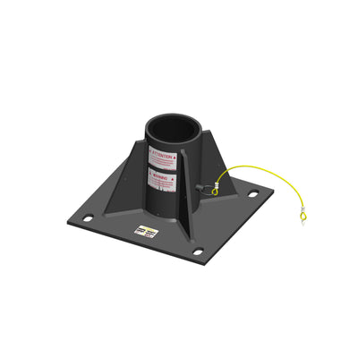 Xtirpa IN-2304 4" Center Mount Floor Adapter Zinc Plated