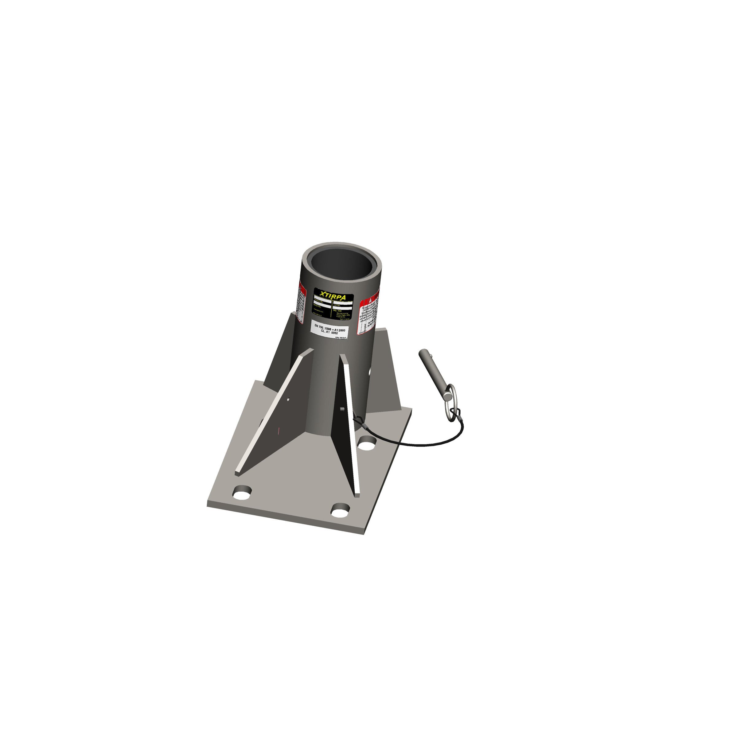 Xtirpa IN-2311 3" Floor Adapter Base 316 SST