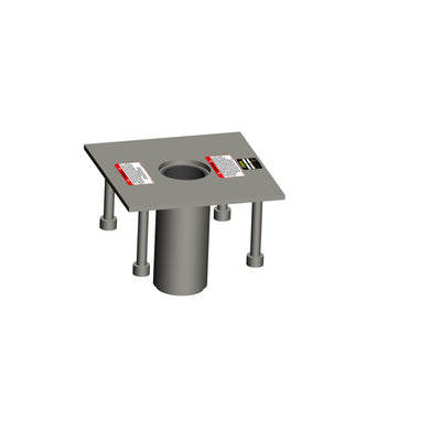 Xtirpa IN-2326 3" Fresh Concrete Floor Adapter 316 SST
