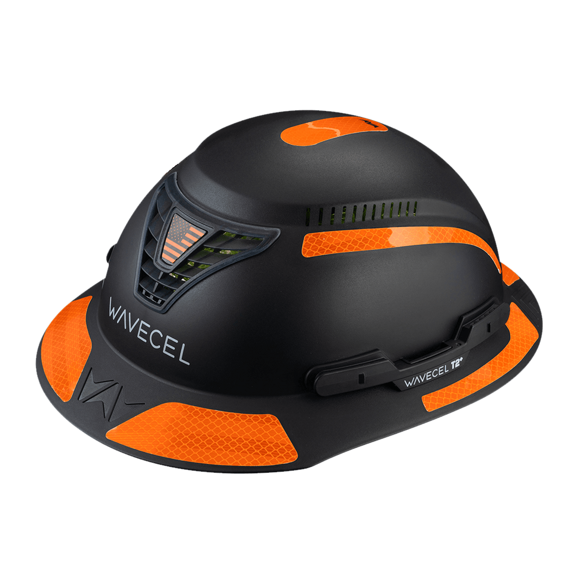 Hardknock Reflective Diamond Grade Sticker Kit for Resolve Full Brim Helmet - Neon Orange - 810-0-840-01