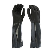 PIP PVC Dipped Glove w/Jersey Liner & Rough S&y Finish - 18" Length - Black - 1/DZ - 330-WCJ1087RF