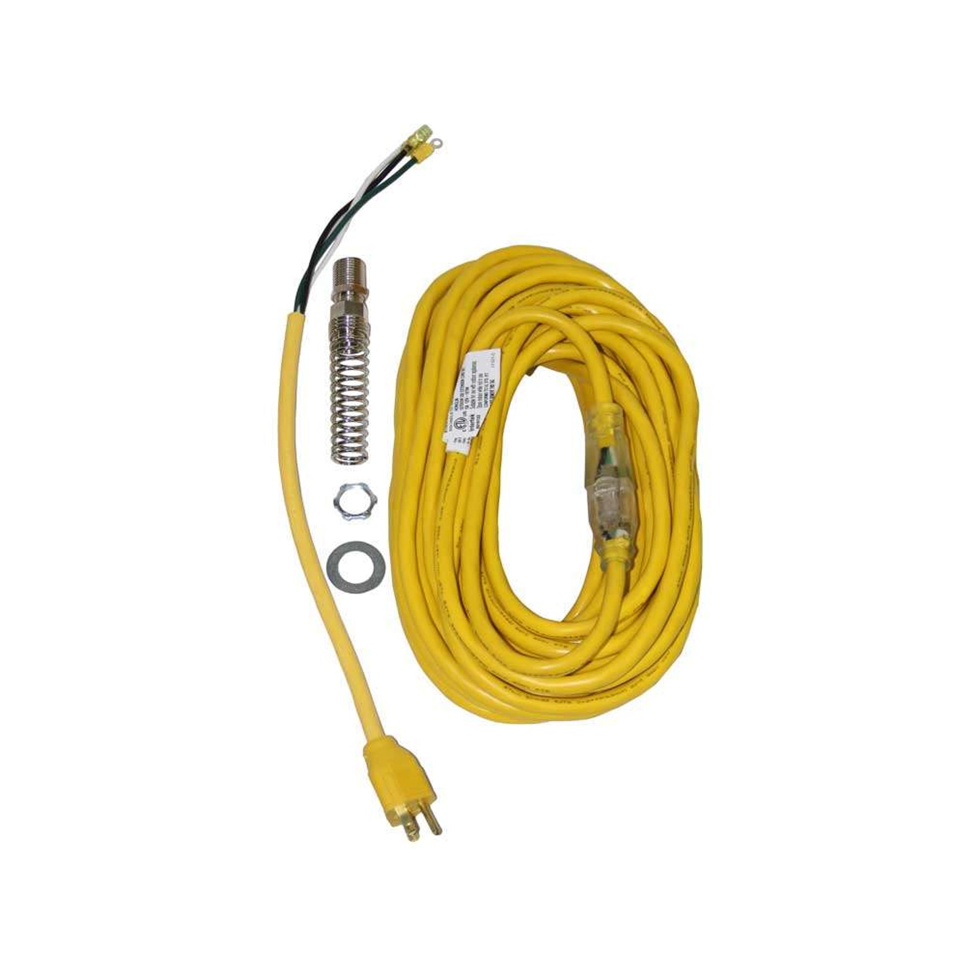 Hawk Enterprises Power Cord And Pigtail 12-3 X 50' , Strain Relief And Hardware. Direct Replacement For E0003G - K3010-50-1