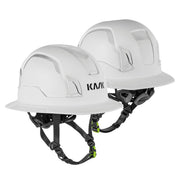 Kask Zenith X2 Hi-Viz Full Brim Type I & Type II Class E Non-Vented White Safety Helmet - WHE00147-760