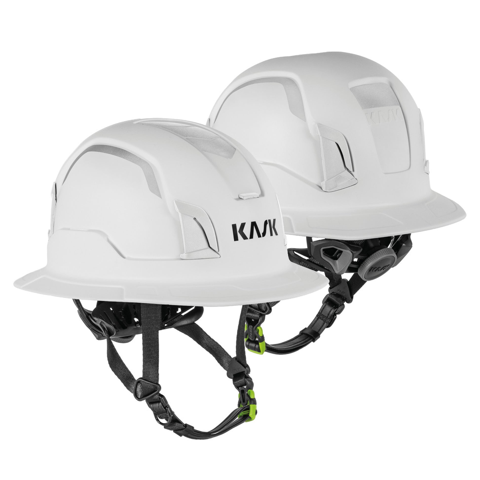 Kask Zenith X2 Hi-Viz Full Brim Type I & Type II Class E Non-Vented White Safety Helmet - WHE00147-760