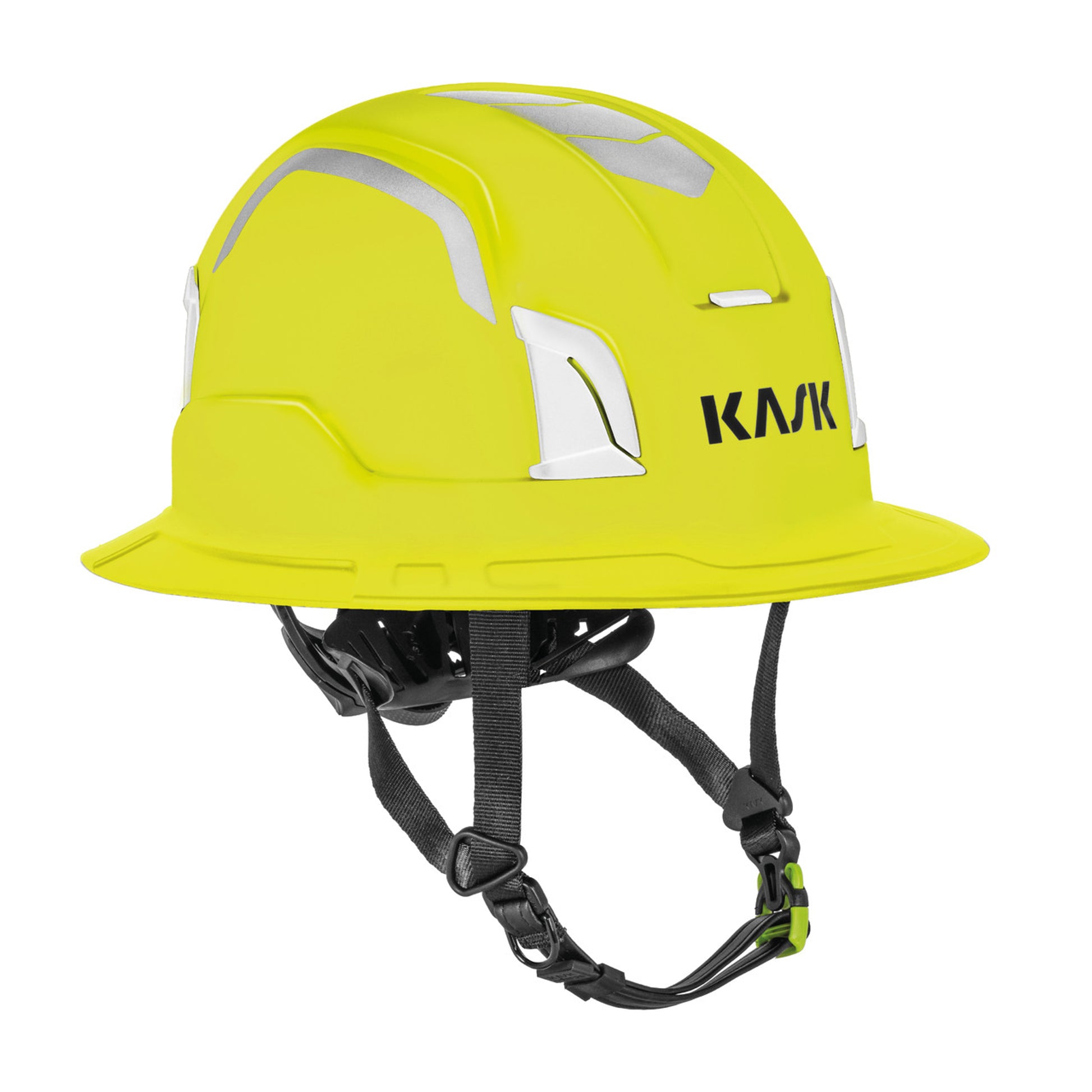 Kask Zenith X2 Hi-Viz Full Brim Type I & Type II Class E Non-Vented Yellow Fluorescent Safety Helmet - WHE00147-766