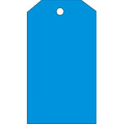 BLANK BLUE TAGS - BLANK BLUE TAGS, 6.125X3, Rigid Vinyl