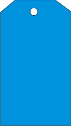 BLANK BLUE TAGS