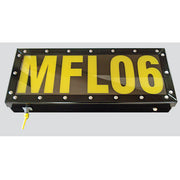 Vehicle Identification Light - Lighted Unit Number Sign - 24" X 16" - 12' Power Cord W/ Pigtail - LUN24X16