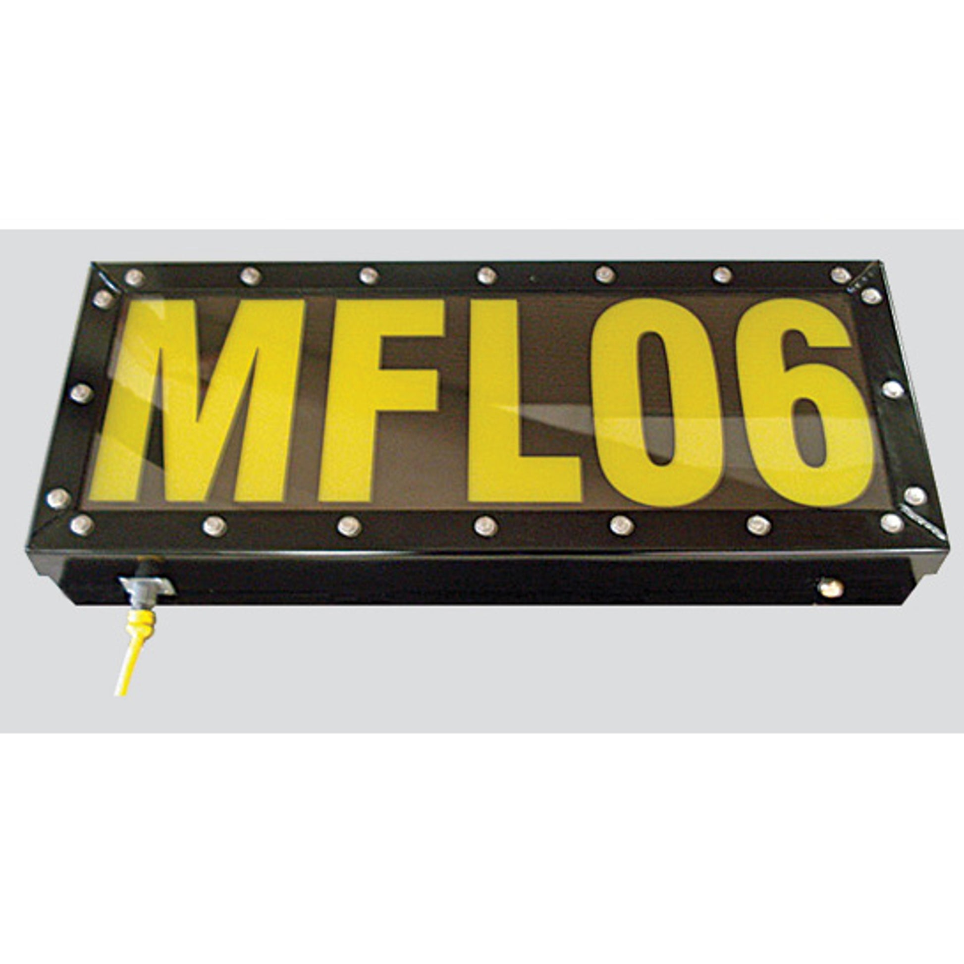 Vehicle Identification Light - Lighted Unit Number Sign - 24" X 16" - 12' Power Cord W/ Pigtail - LUN24X16