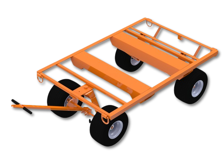Leading Edge Safety Heavy Duty Flat Material Cart - MC-000-48-15-ASM