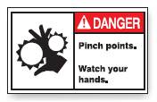 PINCH POINTS. WATCH YOUR HANDS.